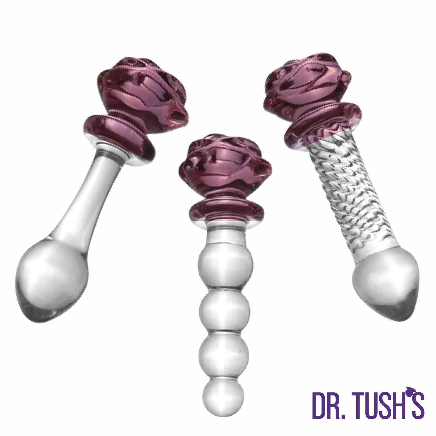 Dr. Tush’s The Sacred Rose Anal Plug & Dildo Trio