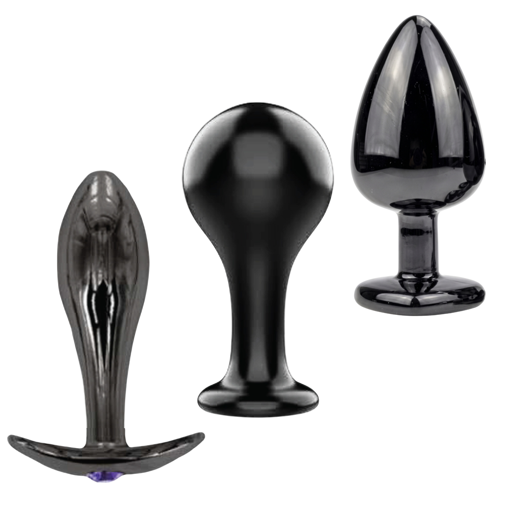 Dr. Tush’s The Bad Decisions Anal Plug Set – T-Bar, Round & Teardrop