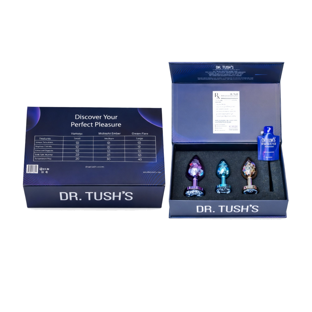 Dr. Tush's product set Dragon Pearls with packaging on a white background