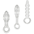 Dr. Tush’s Halos of Pleasure – All Glass Anal Plug Trio
