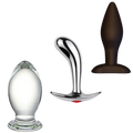 Dr. Tush’s Depths of Pleasure Collection – Large Glass, Prostate Metal & Classic Silicone
