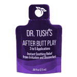 Purple packaging of Dr. Tush's After Butt Play product on a transparent background