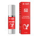 Dr. Tush's After Spank product with red packaging and silver cap on a transparent background