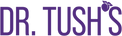 Dr. Tush's Logo in Purple with a blank background