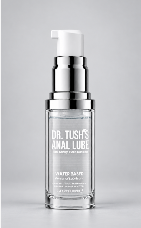 Dr. Tush Anal Lube — owner-supplied packaging image for a demo-only listing, not for sale